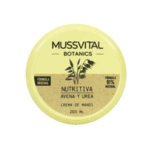 Mussvital Botanics Crema de Manos Nutritiva - Avena y Urea (200 ml)