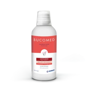 Bucomed Anticaries Colutorio Bucal con Bifluoruro 2500 ppm Triple Acción – 500 ml · Normon