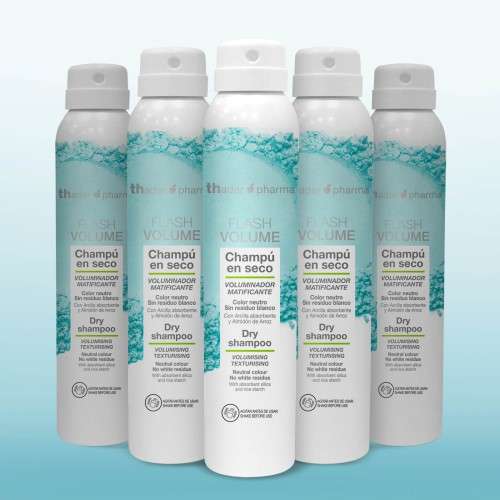 Thader TH Pharma Champú en Seco Flash Volume con Arcilla y Almidón de Arroz Volumen Instantáneo – 200 ml - Imagen 2