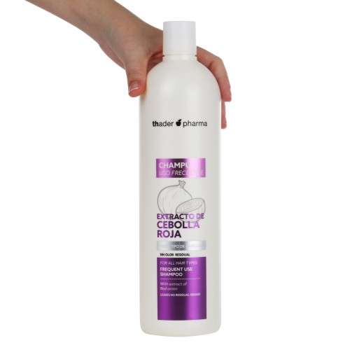 Thader TH Pharma Champú Suave Diario con Extracto de Cebolla Roja para Cabello Fuerte y con Brillo – 100 ml - Imagen 2