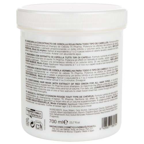 Thader TH Pharma Mascarilla Capilar Nutritiva con Extracto de Cebolla Roja Anticaída y Crecimiento – 50 ml - Imagen 3