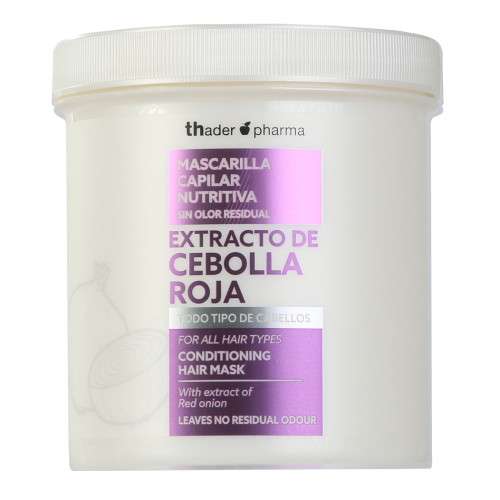 Thader TH Pharma Mascarilla Capilar Nutritiva con Extracto de Cebolla Roja Anticaída y Crecimiento – 50 ml