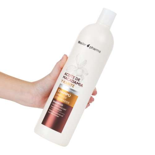 Thader TH Pharma Mascarilla Capilar Reparadora con Leche de Macadamia y Karité para Cabellos Teñidos – 1000ml - Imagen 4