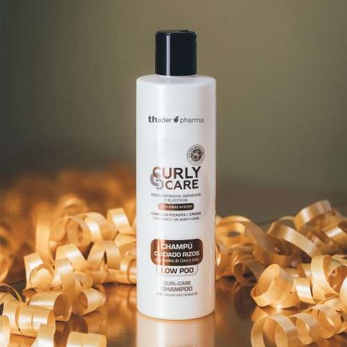 Thader TH Pharma Champú Low Poo Curly Care Antiencrespamiento para Cabellos Rizados y Ondulados – 300 ml - Imagen 3