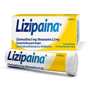 Lizipaina Clorhexidina/Benzocaína 5mg/2,5mg 20 comprimidos